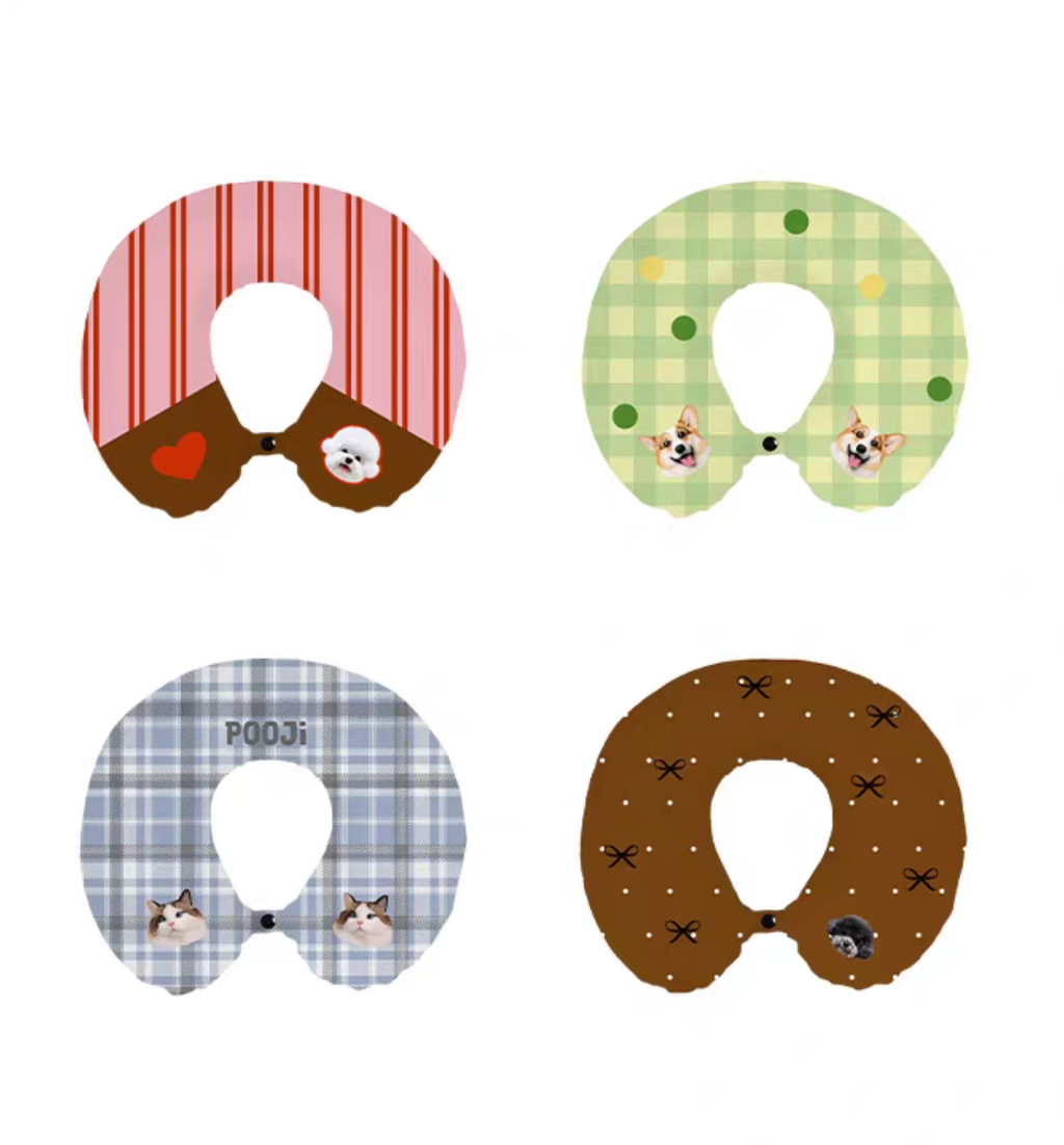 Custom Pet U-Shaped Pillow (Personalized Neck & Travel Cushion)