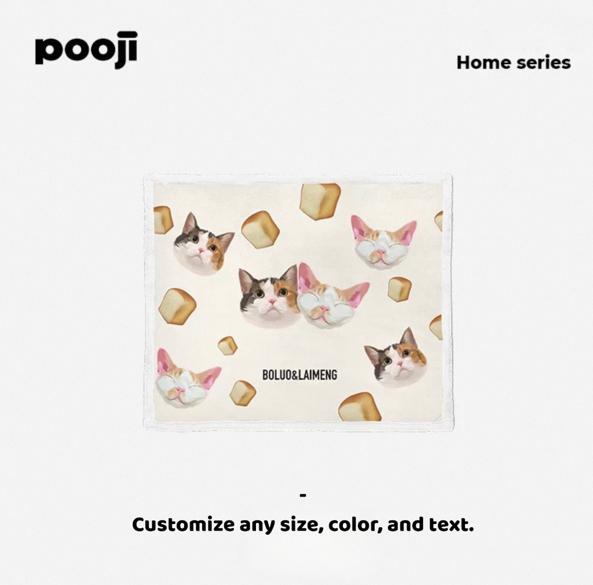 Pooji Custom Flannel Throw Blanket