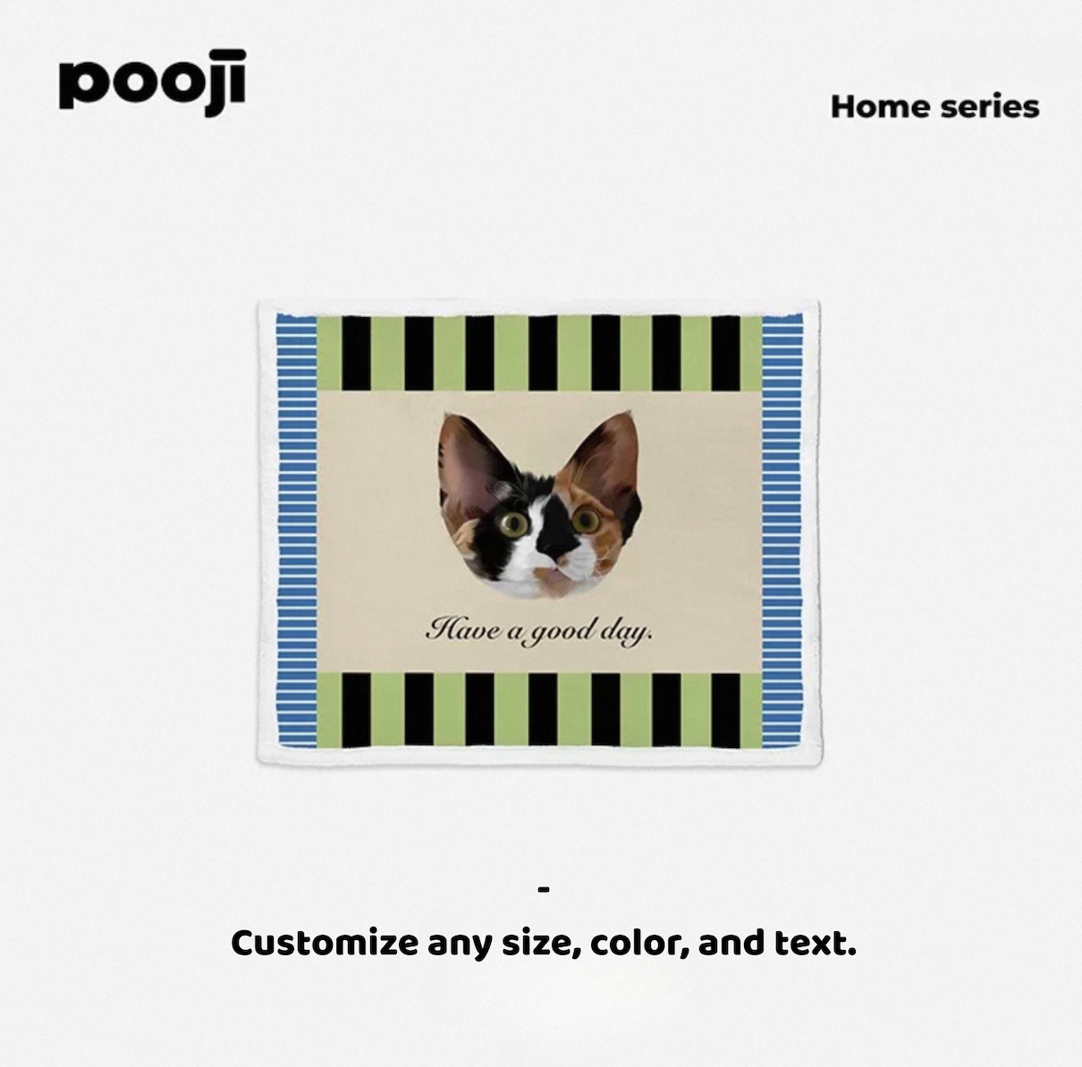 Pooji Custom Flannel Throw Blanket