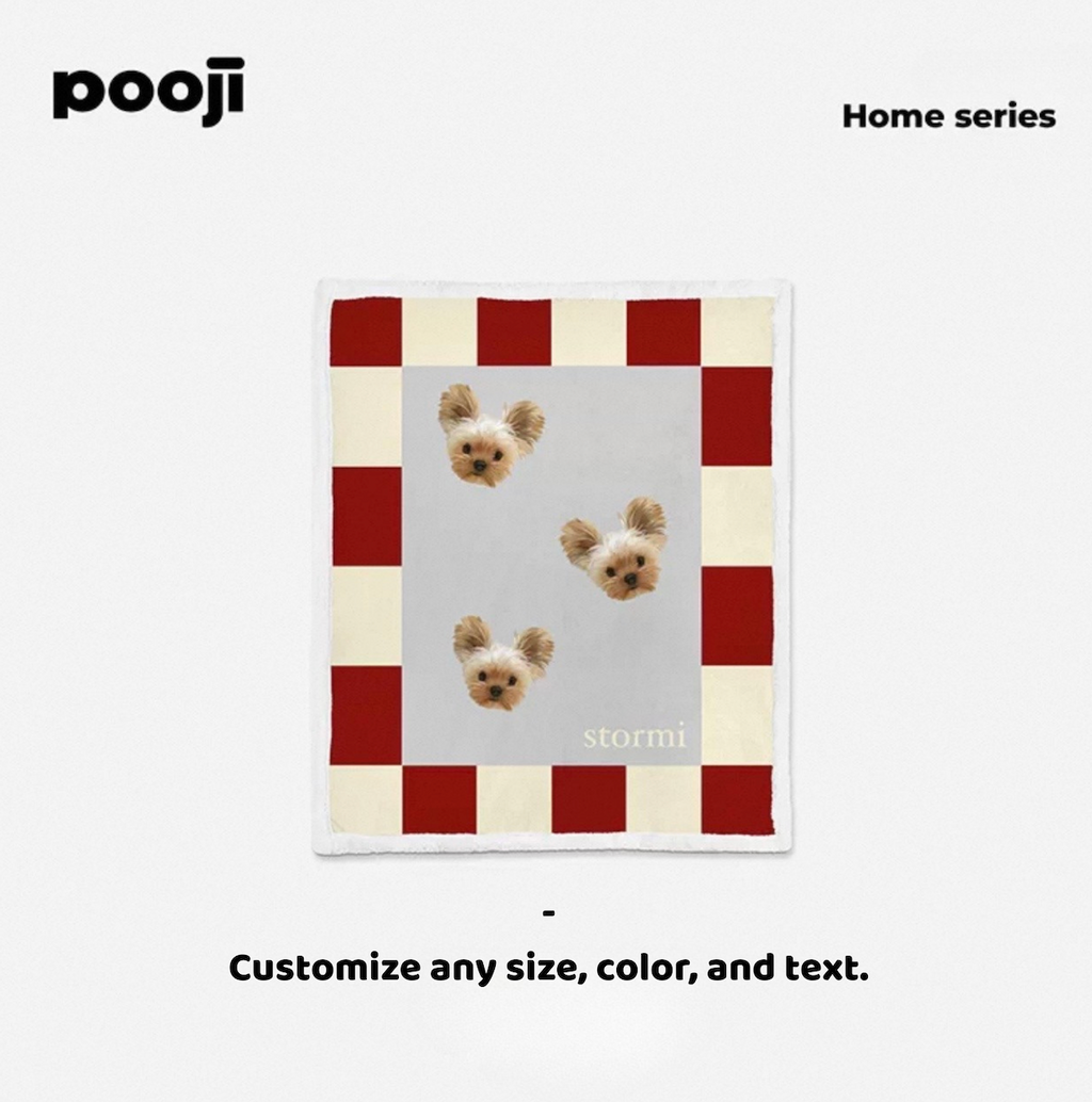 Pooji Custom Flannel Throw Blanket
