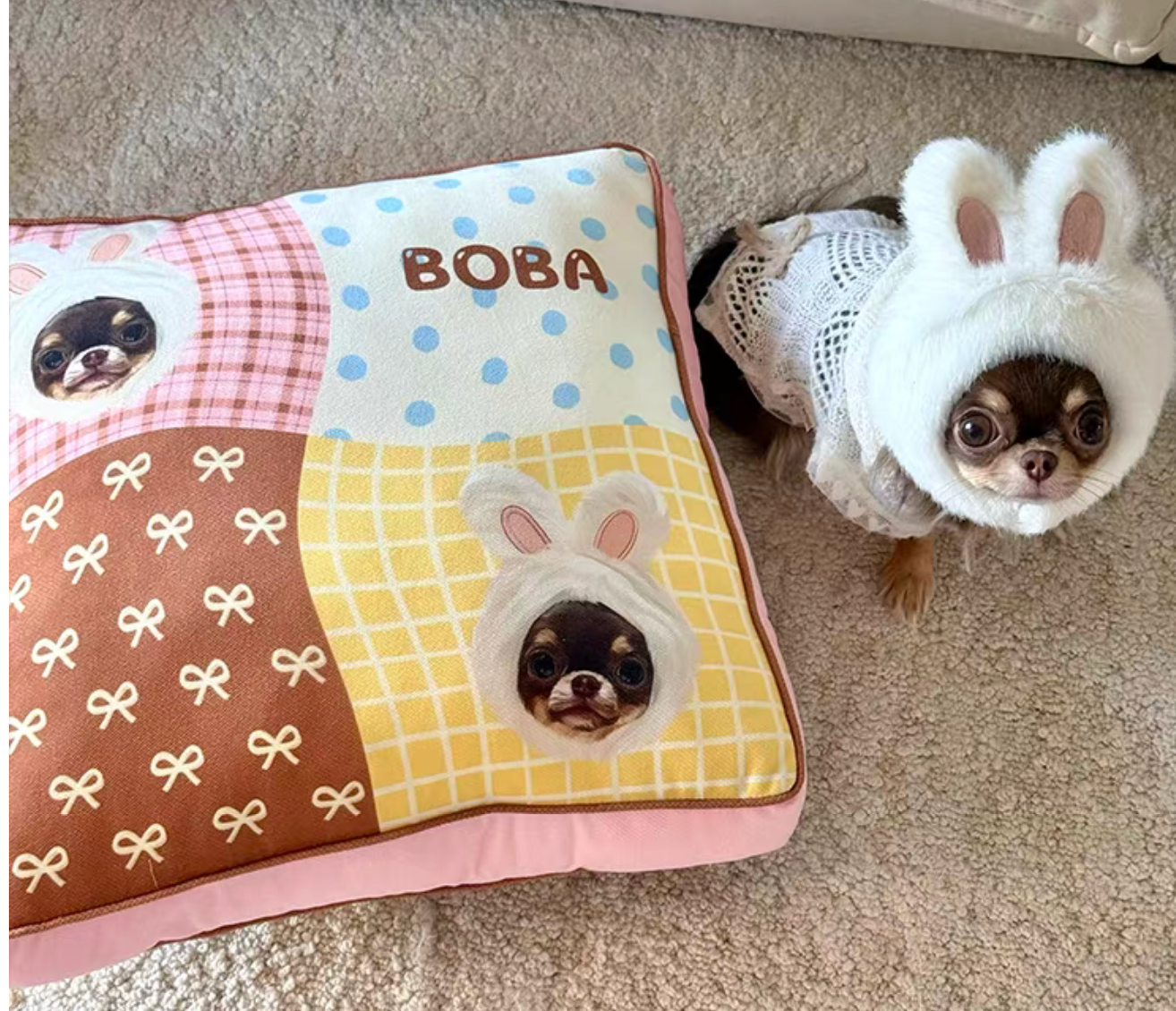 Pooji Custom Plush Seat Cushion