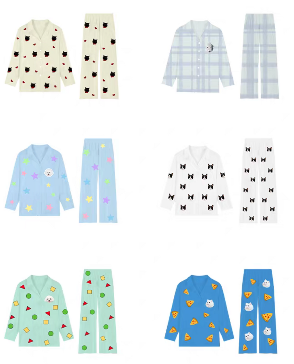 Custom Pet Satin Pajama Set (Personalized Homewear)
