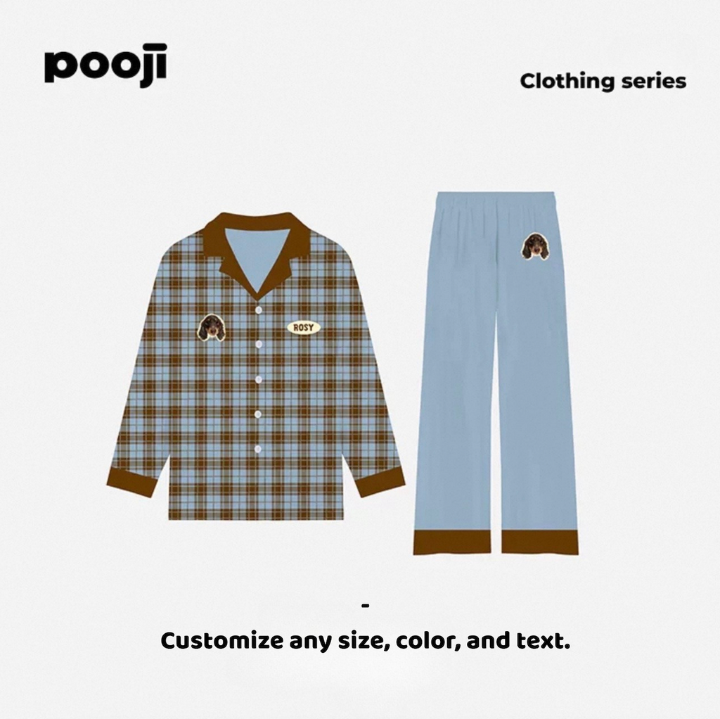 Custom Pet Satin Pajama Set (Personalized Homewear)
