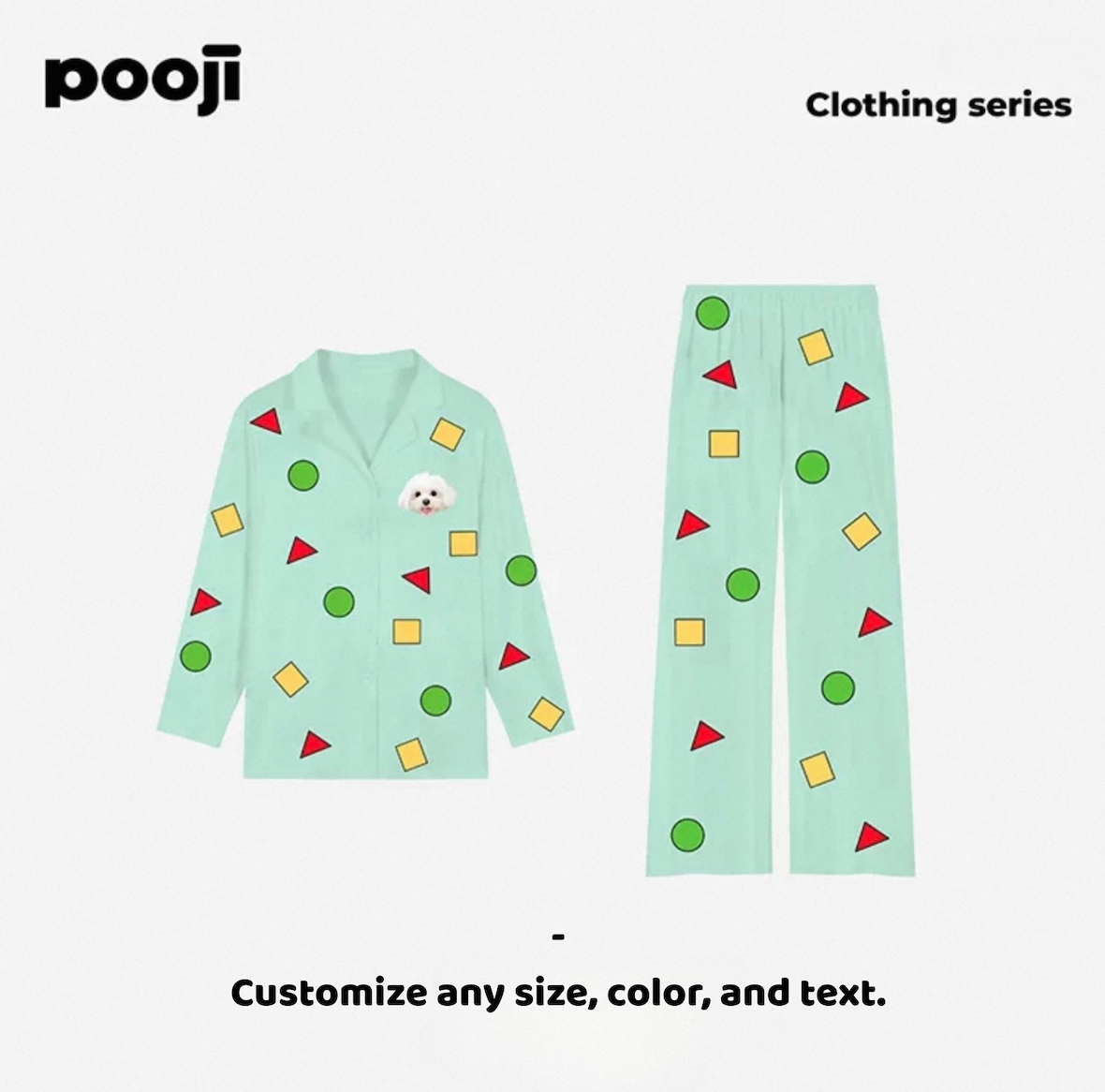 Custom Pet Satin Pajama Set (Personalized Homewear)