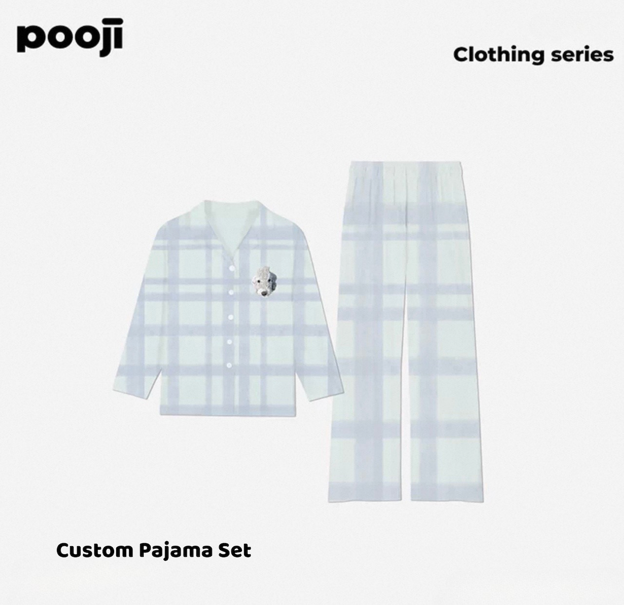 Custom Pet Satin Pajama Set (Personalized Homewear)