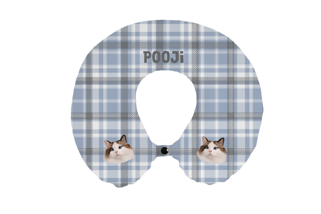 Custom Pet U-Shaped Pillow (Personalized Neck & Travel Cushion)