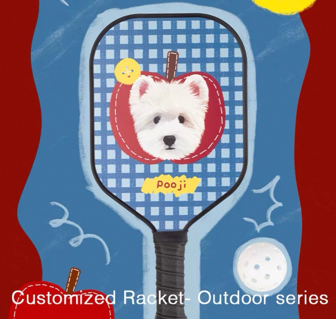 Pooji Custom Pet Pickleball Paddle